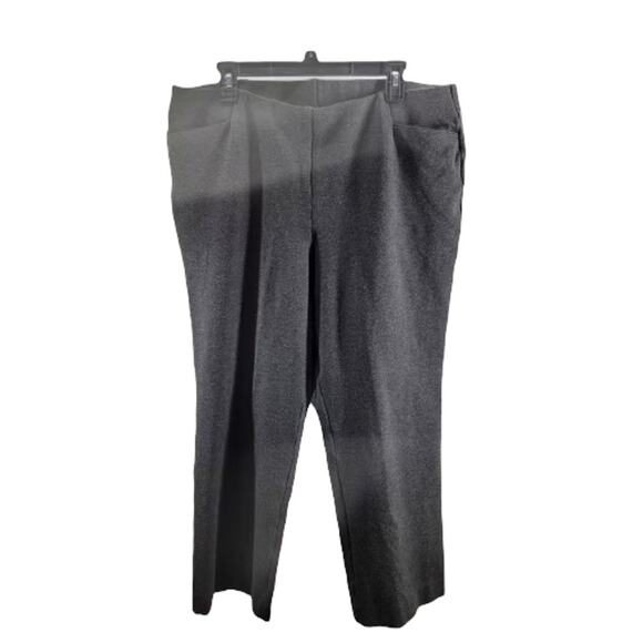 Investments Gray Flat Front Straight Leg Chino Trouser Pants Women's Size XLS - Picture 1 of 4
